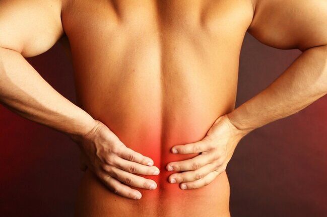 болки в гърба в лумбалната област